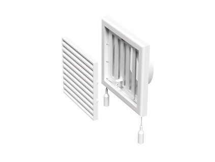 mriežka vetracia MV 250/200VRs nadstavec+regulácia ventilačná