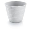 Kvetináč 23,5cm FURU DFO240-S449 biely plastový PROSPERPLAST