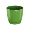 Kvetináč 24cm Coubi Round P DUOP240-370U olivový plastový PROSPERPLAST