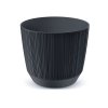Kvetináč 12,6cm RYFO DRF130-S433 antracit plastový PROSPERPLAST