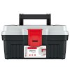 Box na náradie 29,6x17,8x15,3cm OPTIMA KOP3020N-4C čierny-sivý