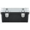box so zámkami 54x27,8x26,9cm OPTIMA KOPA5530SM-4C čierny-sivý