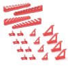 držiak na stenu na náradie sada 20ks BINEER HOOKS KBH20-3020 červený plast