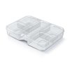 Box organizér 19,3x14,7x3,5cm SQR KSQ20154-S429 transparentný plastový