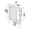 dvierka revízne kovové DM 200x300mm VENTS 1917056