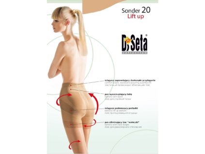 DiSeta Sonder 20 DEN stahující a modelující punčochové kalhoty černé