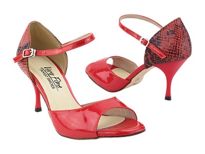 VFTango 001 Red Patent Red Snake 1