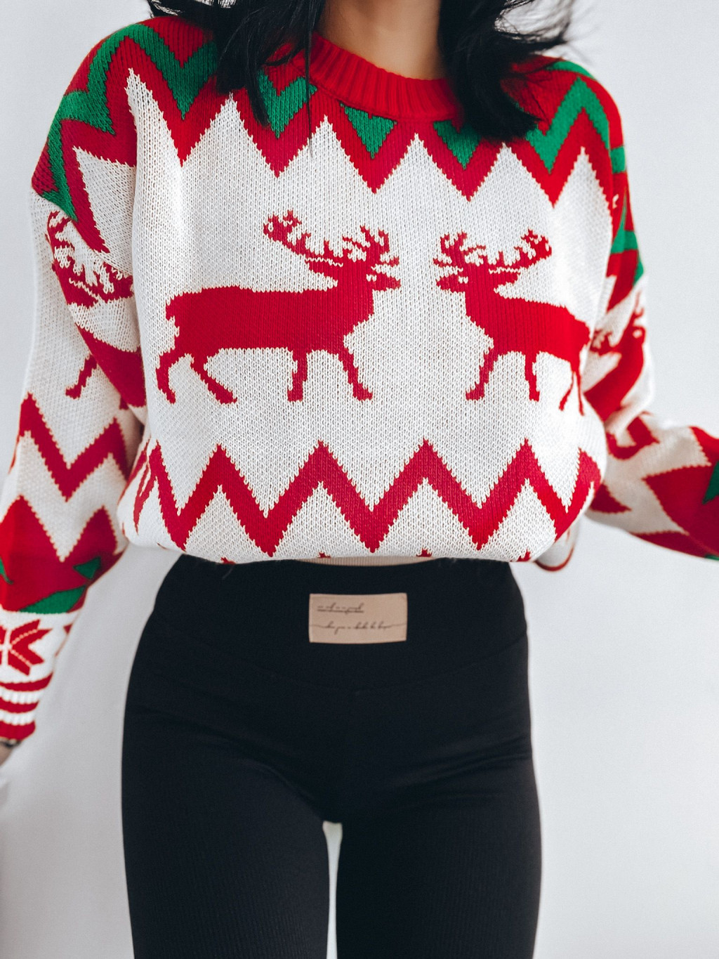 Vianočný vzorovaný sveter Mell