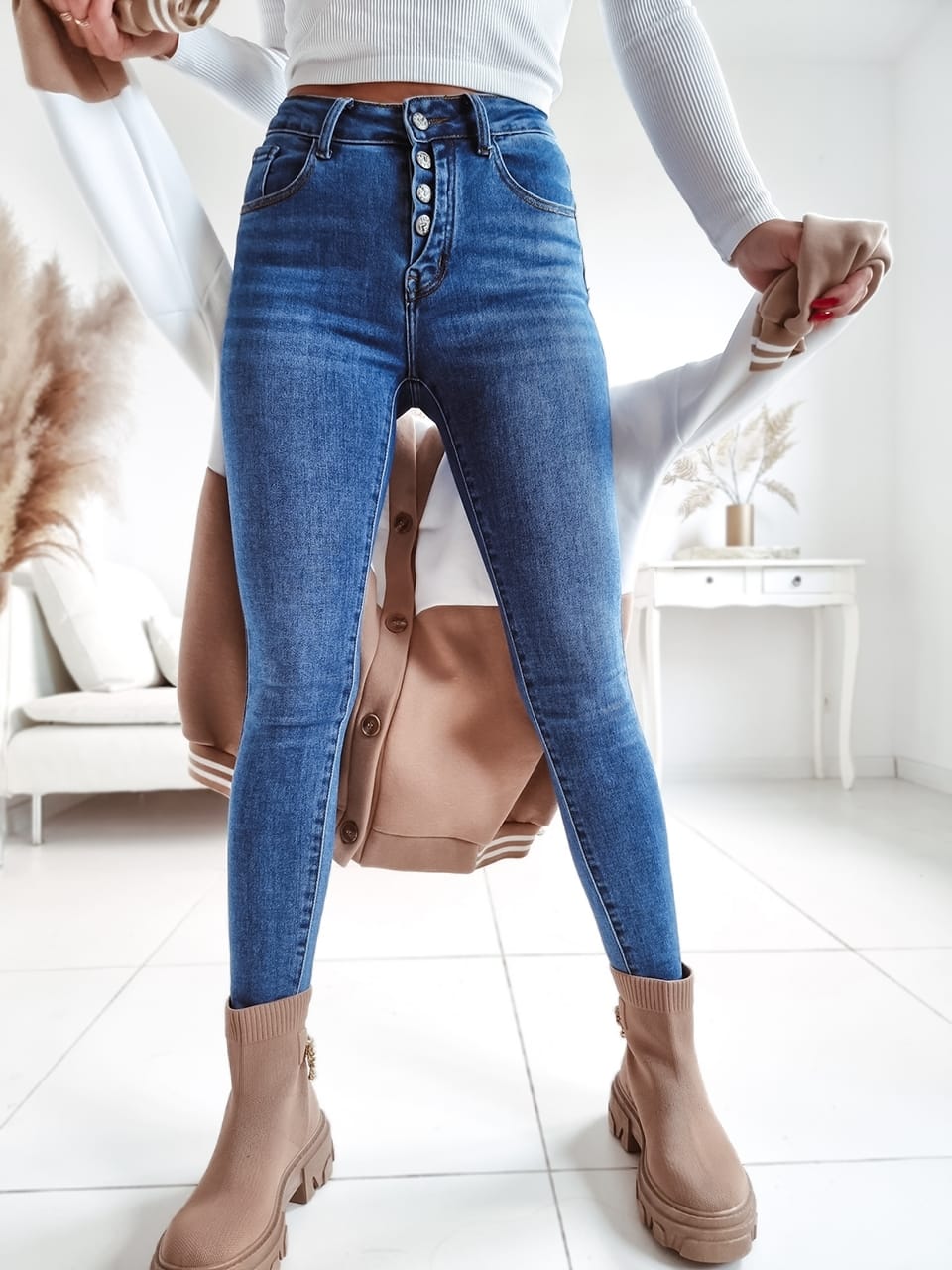 Dámske rifle Trang E2261 – modré Veľkosť: S