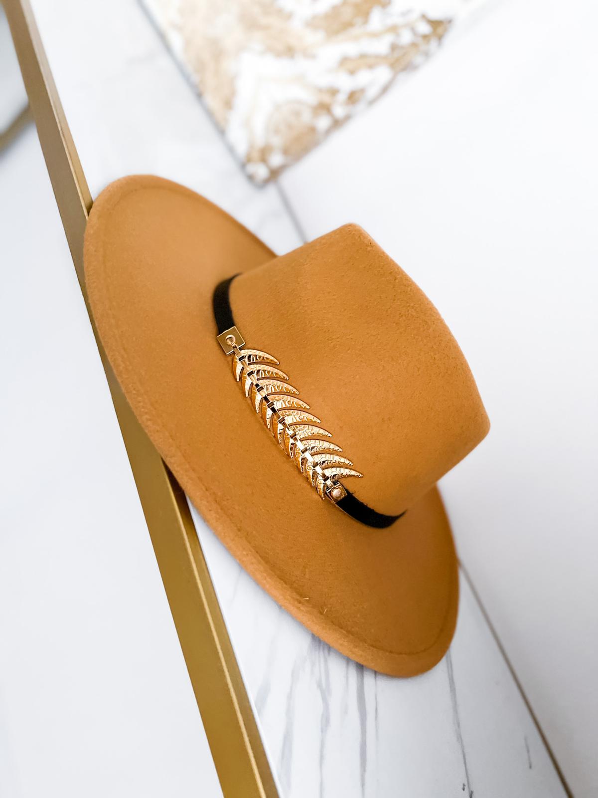 Dámsky klobúk – camel