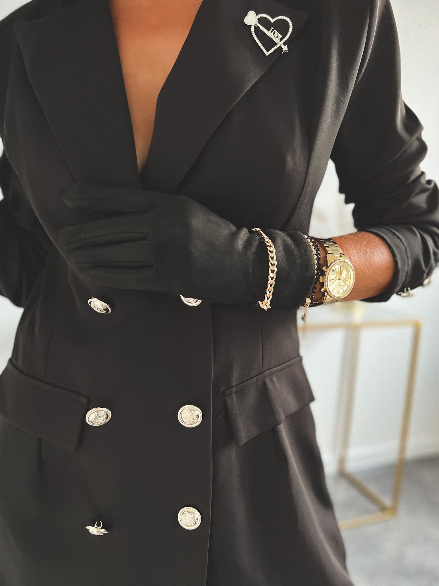 Semišové rukavice – čierne Veľkosť: Univerzálna