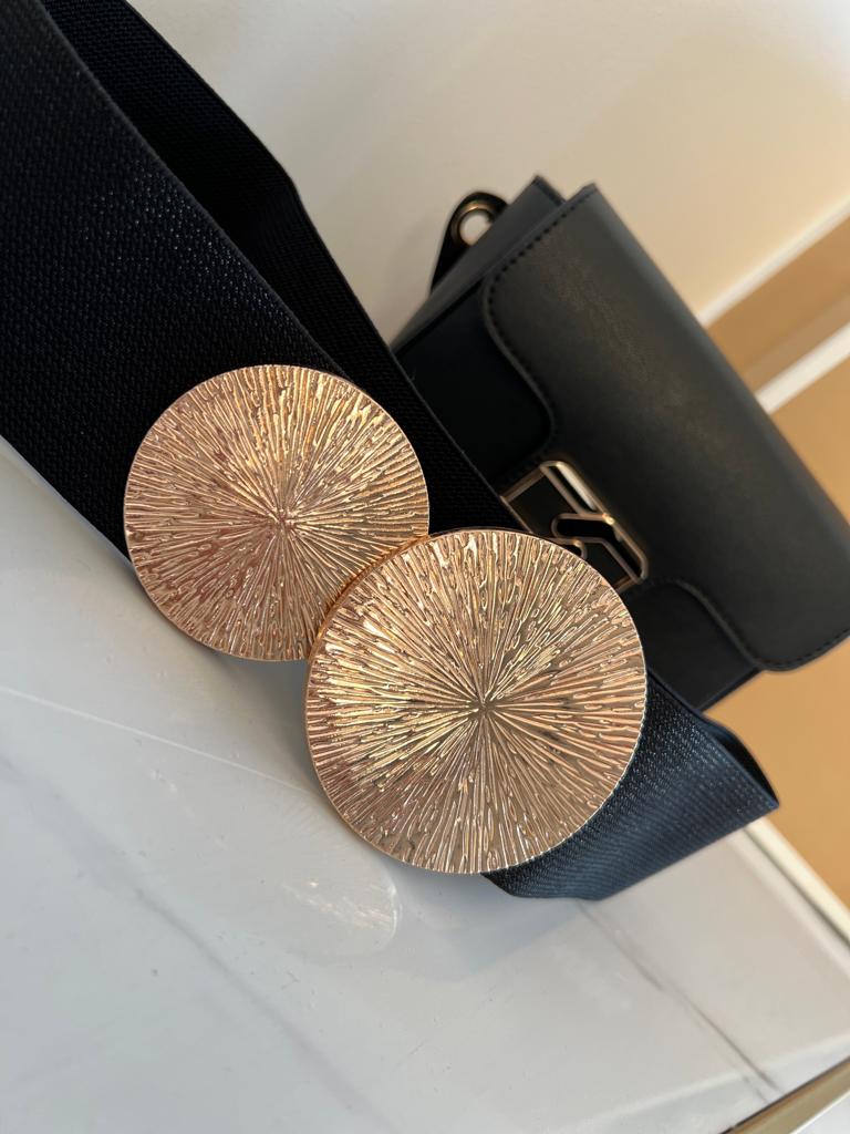 Dámsky elastický opasok – čierny