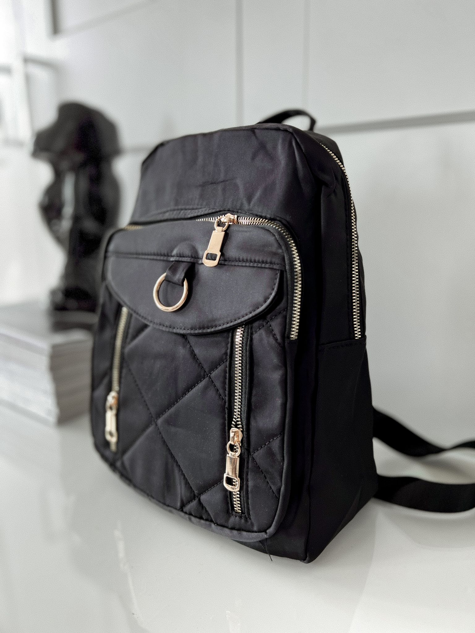 Dámsky ruksak – čierny Veľkosť: Univerzálna