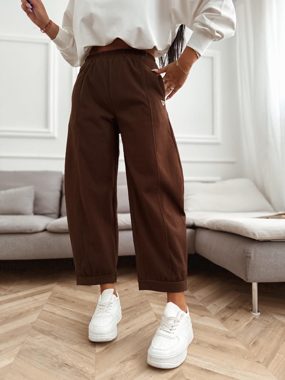 Barrel nohavice Rea – hnedé Veľkosť: Univerzálna