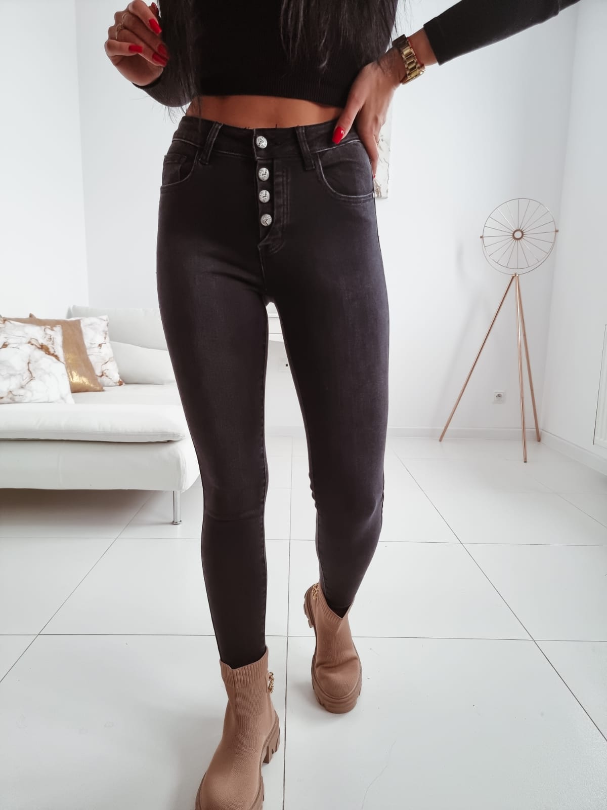 Dámske rifle Trang E226 – čierne Veľkosť: XS