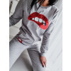 Dámsky teplákový komplet Lips - sivý