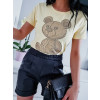 Dámske tričko Teddy Mix H2452 - žlté