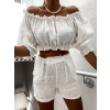 Letný ľanový komplet Isabella - biely1