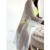 Háčkovaný plážový kaftan Larinne - biely2