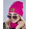 Dámsky set Paula - čiapka a šál - ružový magenta