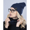 Dámsky set Lena - čiapka a šál - tmavo modrý1