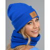 Dámsky set Carla - čiapka a šál - kráľovsky modrý