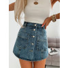 Rifľové sukňové kraťasy Gina - modré1