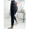 Elastické Boyfriend jeans M.Sara - čierne2