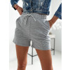 Zdobené teplákové kraťasy Carson - sivé