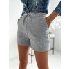 Zdobené teplákové kraťasy Carson - sivé1