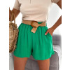 Dámske ľanové kraťasy Debora - zelené1