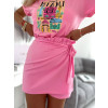 Sukňové kraťasy Dana - ružové