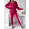 Tepláková velúrová súprava Jayne - ružová magenta