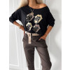 Dámske bavlnené tričko Inez - čierne1