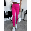 Rebrované Push up legíny Saidy - ružové