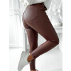 Elastické nohavice Latiffa - hnedé2