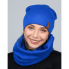 Dámsky set Lara Style - čiapka a šál - kráľovsky modrý