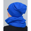 Dámsky set Lara Style - čiapka a šál - kráľovsky modrý2
