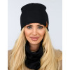 Dámsky set Lara Style - čiapka a šál - čierny