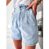Dámske rifľové kraťasy G3695 - modré