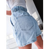 Dámske rifľové kraťasy G3695 - modré
