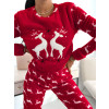 Vianočný domáci komplet Roxy - červený