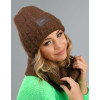 Dámsky set Molly - čiapka a šál - tmavo hnedá1