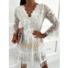 Krajkové boho šaty Hermeza - biele1