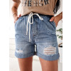Dámske rifľové kraťasy HS5238 - modré
