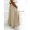 Maxi dlhá sukňa Hazel - bežová2