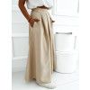 Maxi dlhá sukňa Hazel - bežová1