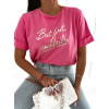 Dámske bavlnené tričko Alissa - ružové