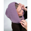 Dámsky šál s kapucňou Snorre - fialový3