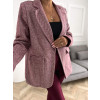 Dámske jesenné sako Donovan - burgundy white1